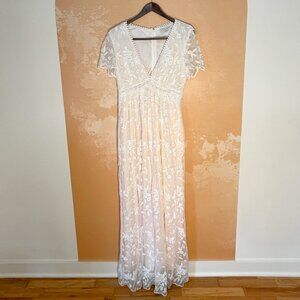 Baltic Born | Ada Maxi Dress | White Lace